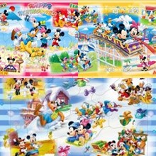 米奇和好朋友的繽紛假期(25.20.15pcs)：階梯式日本幼兒拼圖
